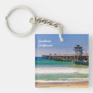 Southern California beach and pier in San Clemente Key Ring