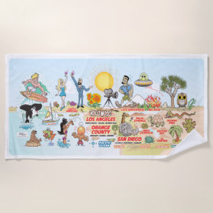 Southern California Beach Towel