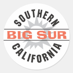 Southern California - Big Sur Classic Round Sticker