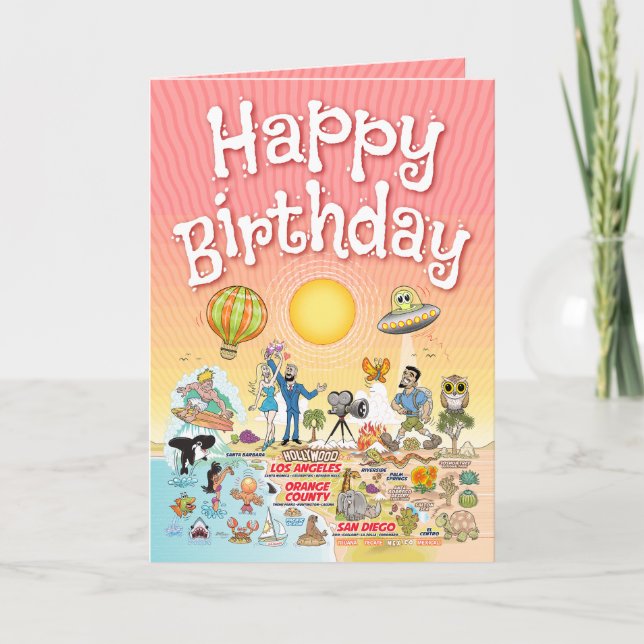 Southern California Birthday Card (Front)