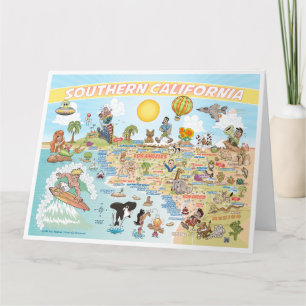 Southern California Blank Greeting Card