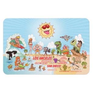 Southern California Blue Sky Paradise Magnet
