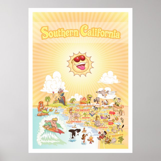 Southern California Golden State Giant Poster (Front)