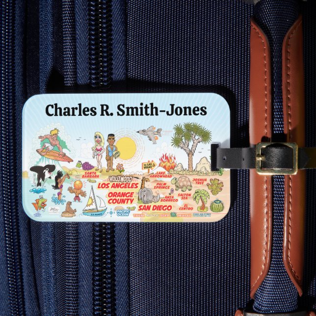 Southern California Luggage Tag (Front Insitu 4)