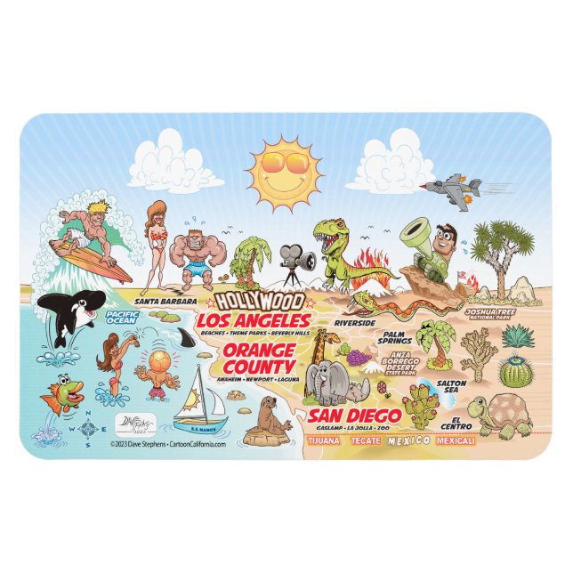 Southern California Magnet (Horizontal)