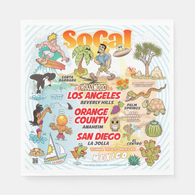 Southern California Napkin (Front)