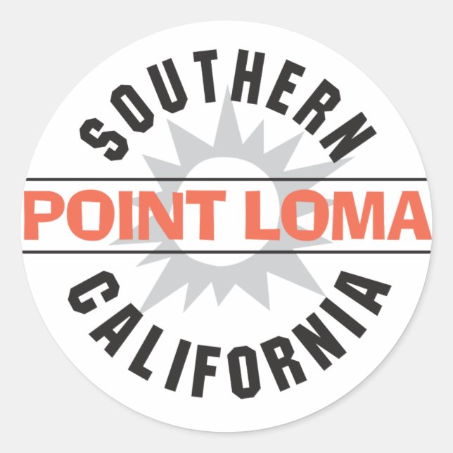 Southern California - Point Loma Classic Round Sticker (Front)