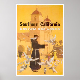 Southern California Print United Travel Poster