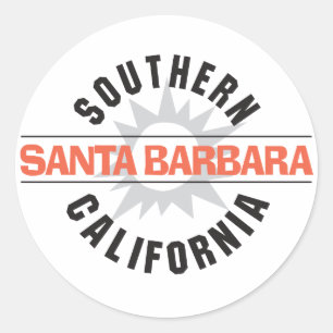 Southern California - Santa Barbara Classic Round Sticker