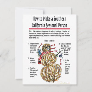 Southern California Seasonal Person Invitation