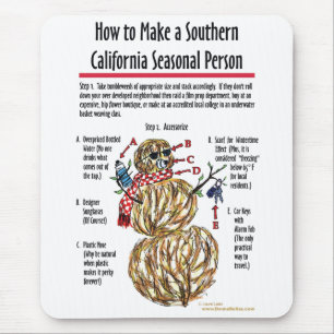 Southern California Seasonal Person Mousepad
