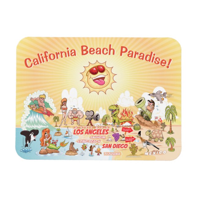 Southern California Souvenir Magnet (Horizontal)
