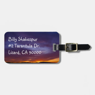 Southern California Sunset Luggage Tag