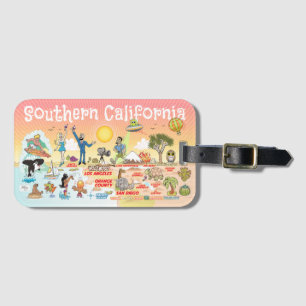 Southern California Sunset Luggage Tag