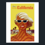 Southern California (Vintage Ads) Poster<br><div class="desc">Wonderful vintage poster taken from an old poster. Vectorized picture. High quality.</div>