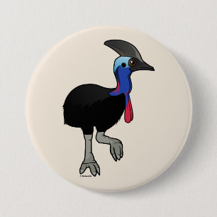 Southern Cassowary 7.5 Cm Round Badge