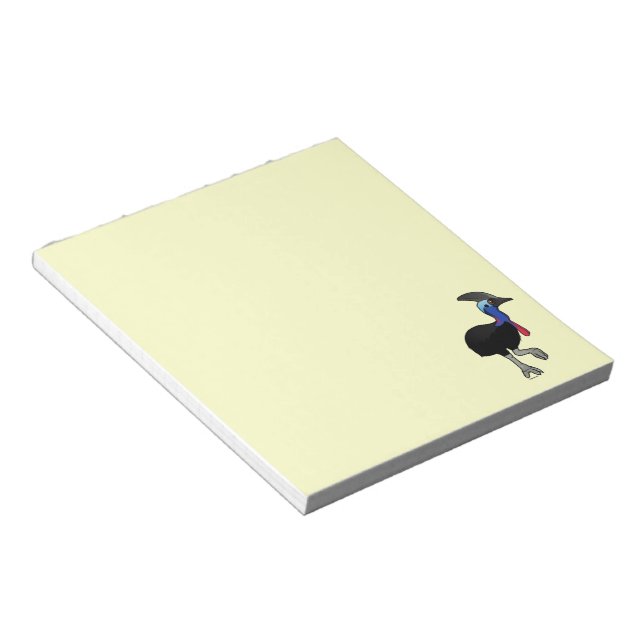 Southern Cassowary Notepad (Angled)