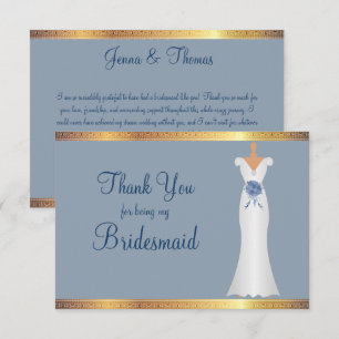 Southern Charm, Bridesmaid Thank You  Card