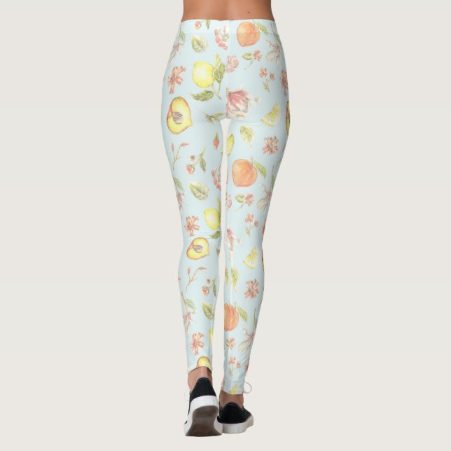 Southern Charm Floral Pattern Leggings (Back)