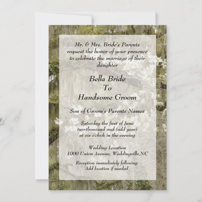 Southern Charm Wedding Invitation (Front)