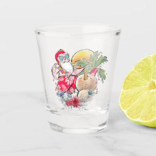Southern Christmas   Hot Holly Jolly Santa Claus Shot Glass