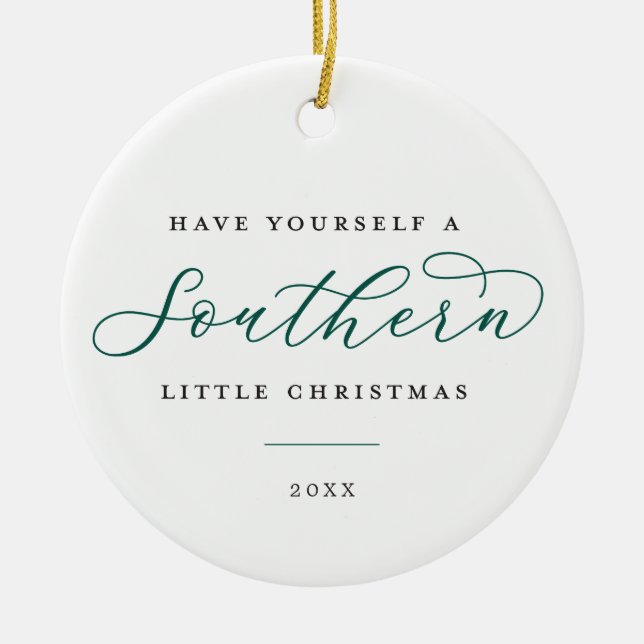 Southern Christmas Photo Ornament Exchange (Front)