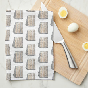 Southern Coconut Frosting Layer Cake Slice Dessert Tea Towel
