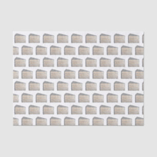 Southern Coconut Frosting Layer Cake Slice Dessert Tissue Paper