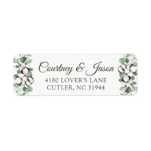 Southern Country Cotton Boll Rustic Wood Address L