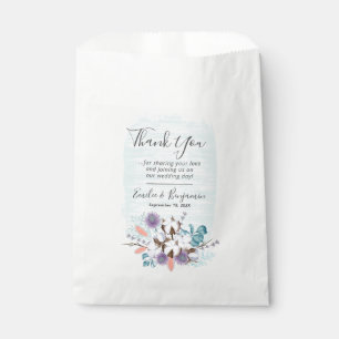 Southern Country Cotton Boll Wedding Thank You Favour Bags