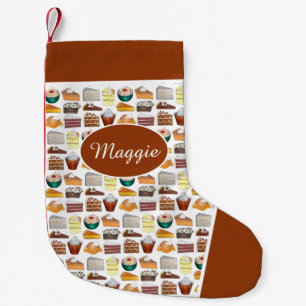 Southern Food Desserts Ambrosia Hummingbird Cake Small Christmas Stocking