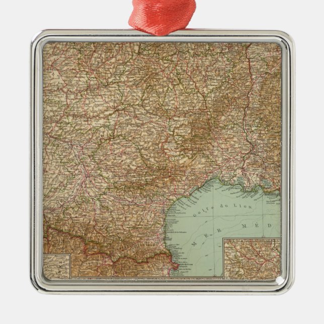 Southern France 3536 Metal Tree Decoration (Front)