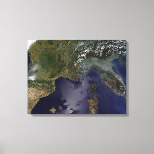 Southern France and Northern Italy Canvas Print