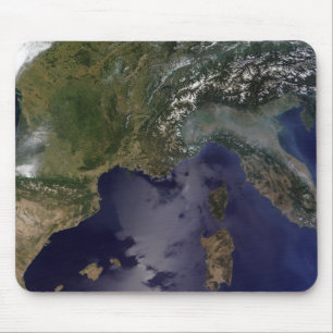 Southern France and Northern Italy Mouse Mat