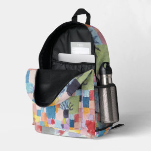 Southern Gardens by Paul Klee Printed Backpack