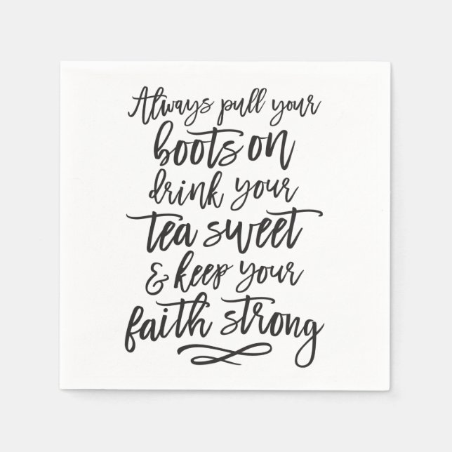 Southern Girl Mantra Humour Napkin (Front)