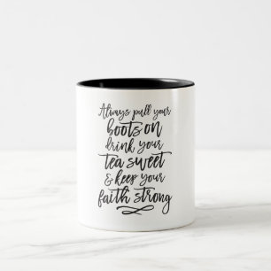 Southern Girl Mantra Humour Two-Tone Coffee Mug