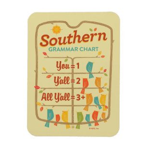 Southern Grammar Chart Magnet