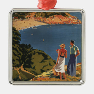 Southern/Great Western Rail Couple on Cliff Metal Tree Decoration