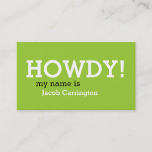 Southern Greeting 3 Business Card