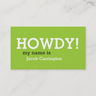 Southern Greeting 3 Business Card