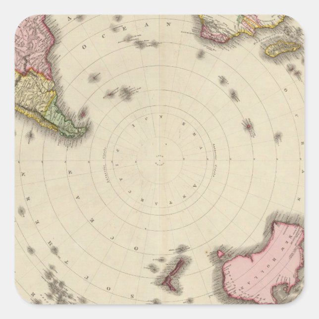 Southern Hemisphere 2 Square Sticker (Front)