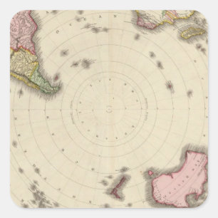 Southern Hemisphere 2 Square Sticker