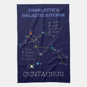 Southern Hemisphere Constellation Centaurus Kitche Tea Towel
