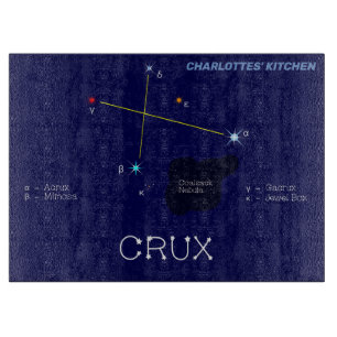 Southern Hemisphere Constellation Crux Cutting Board