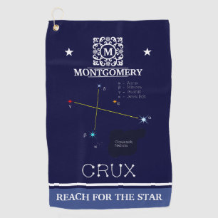 Southern Hemisphere Constellation Crux Golf Towel