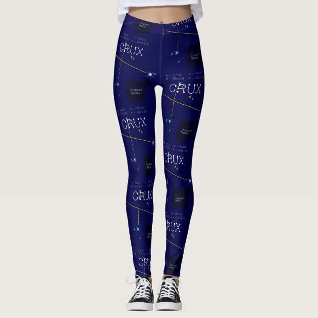 Southern Hemisphere Constellation Crux Leggings (Front)