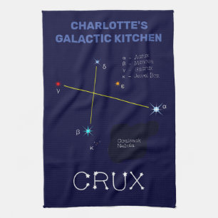 Southern Hemisphere Constellation Crux Tea Towel