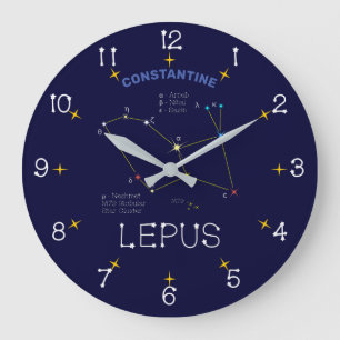 Southern Hemisphere Constellation Lepus Large Clock