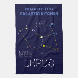 Southern Hemisphere Constellation Lepus Tea Towel